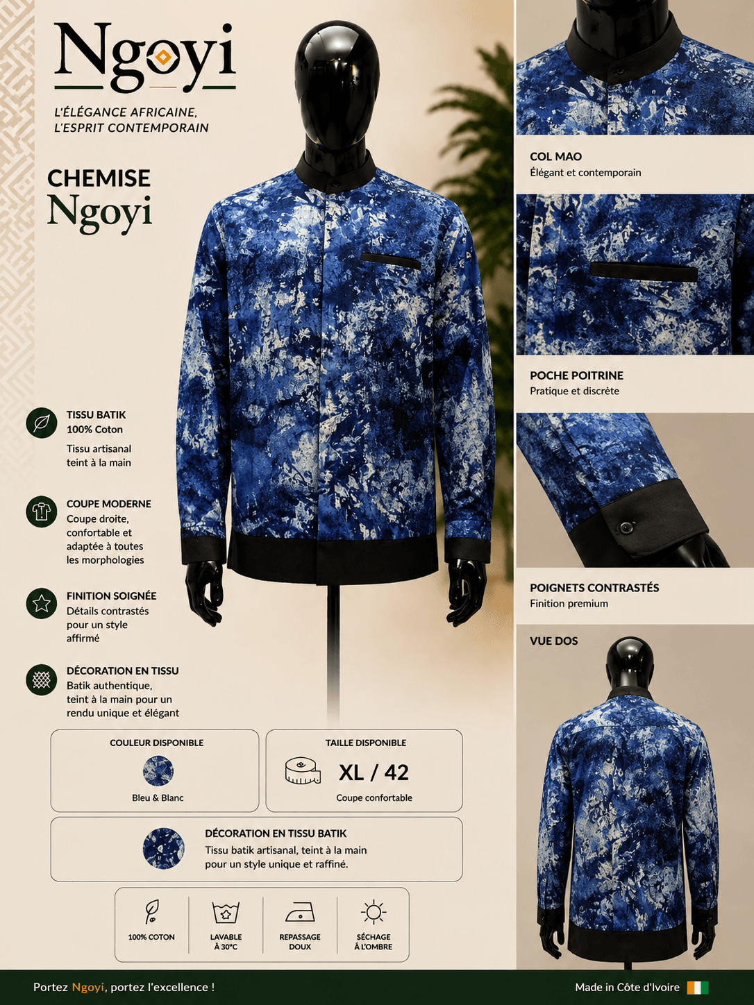 Chemise tie-dye